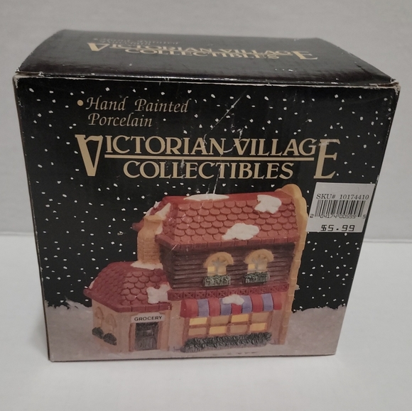 Vintage 1994 Victorian Village Collectibles Hand Painted "Grocery Store" - Picture 2 of 8